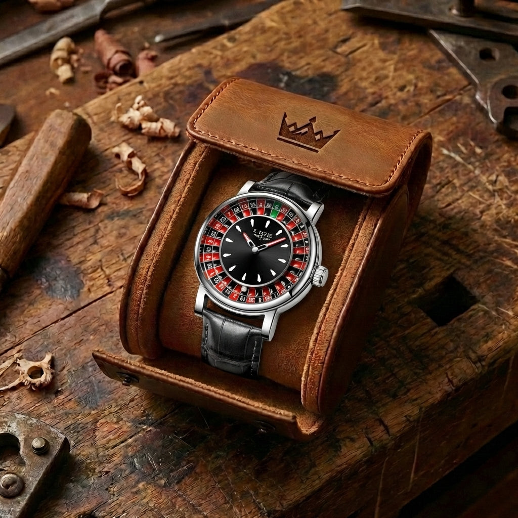 Men's Casino Roulette Wheel Watch