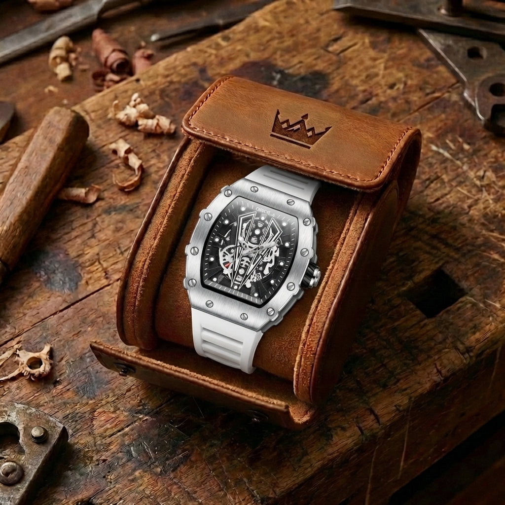 Men's Steampunk Skeleton Watch