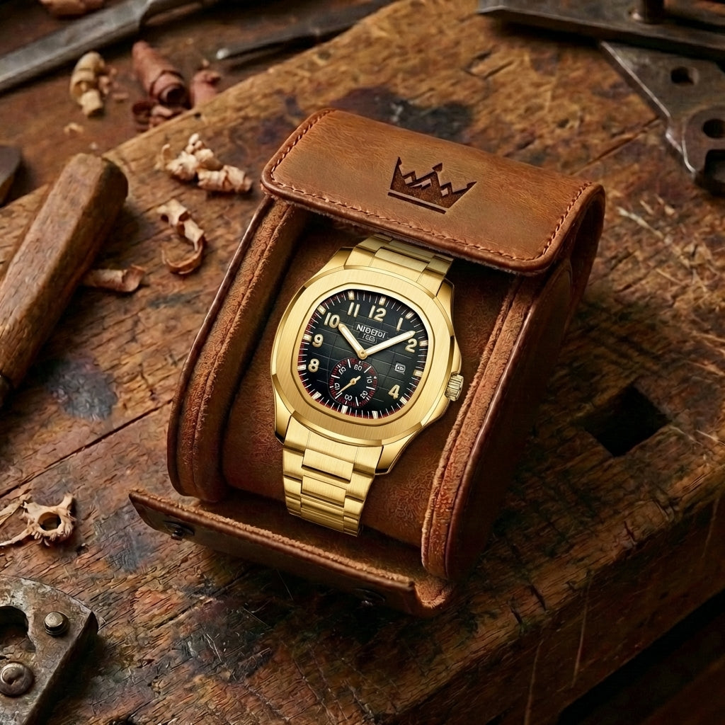 Men's Multifunctional Luminous Waterproof Quartz Watch