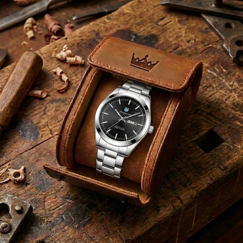 Men's Dual Calendar Luminous Quartz Watch