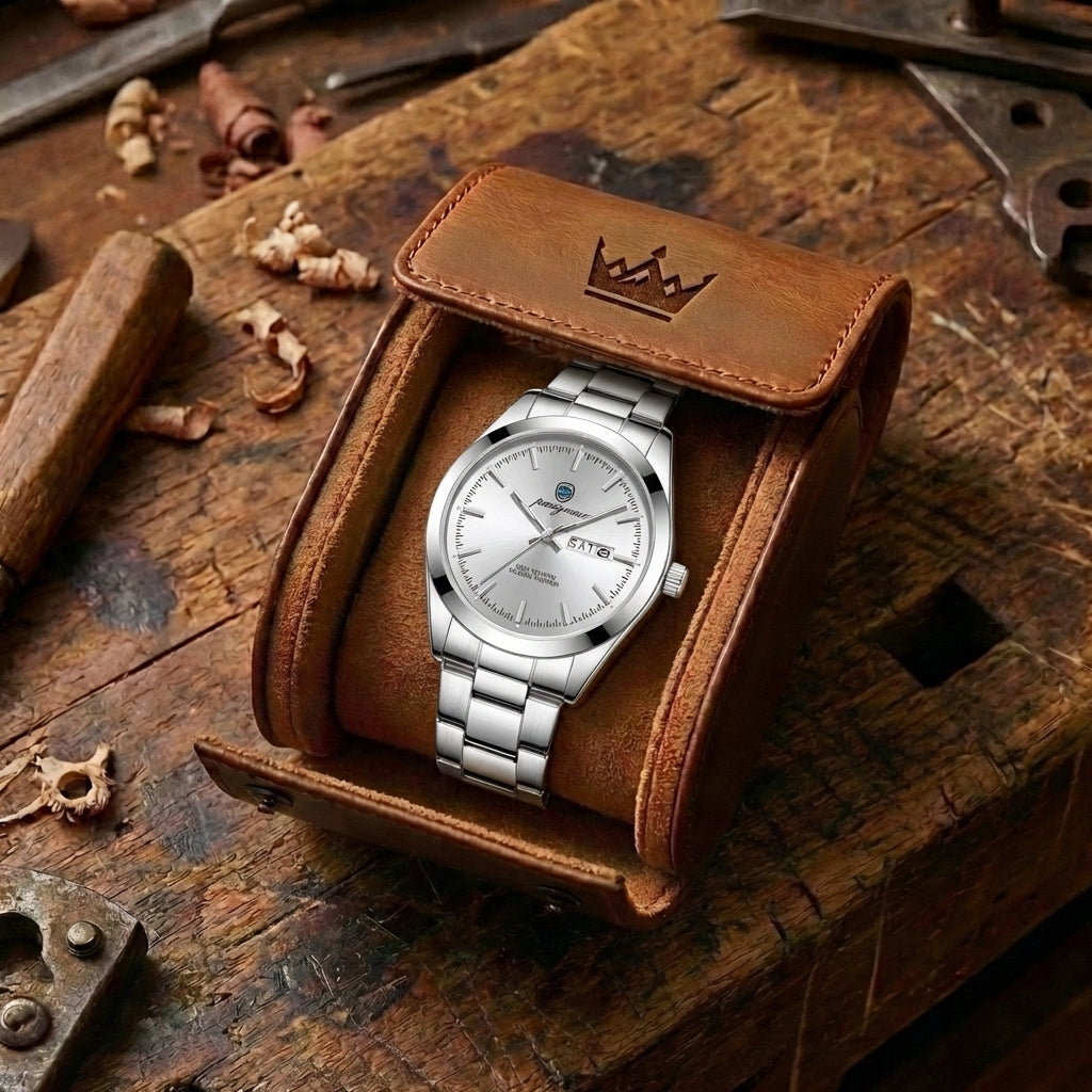 Men's Dual Calendar Luminous Quartz Watch