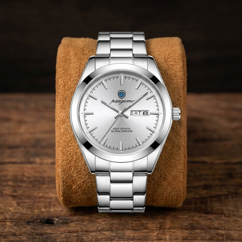 Men's Dual Calendar Luminous Quartz Watch