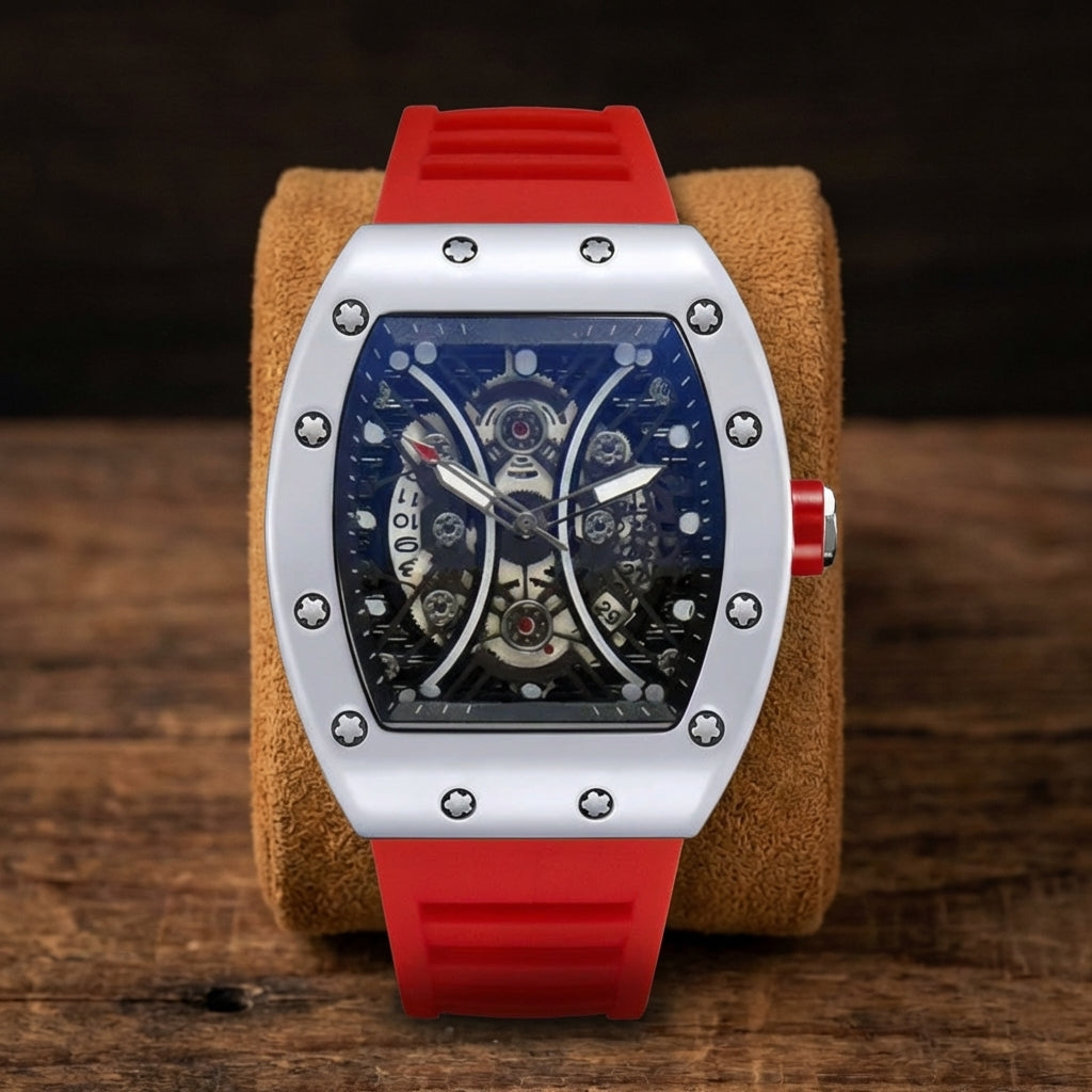 Men's Hollow Barrel Luminous Automatic Watch