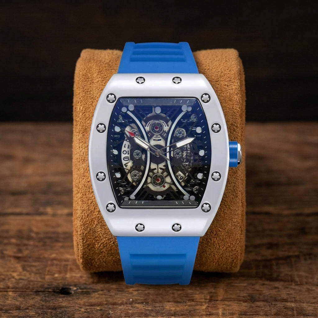 Men's Hollow Barrel Luminous Automatic Watch