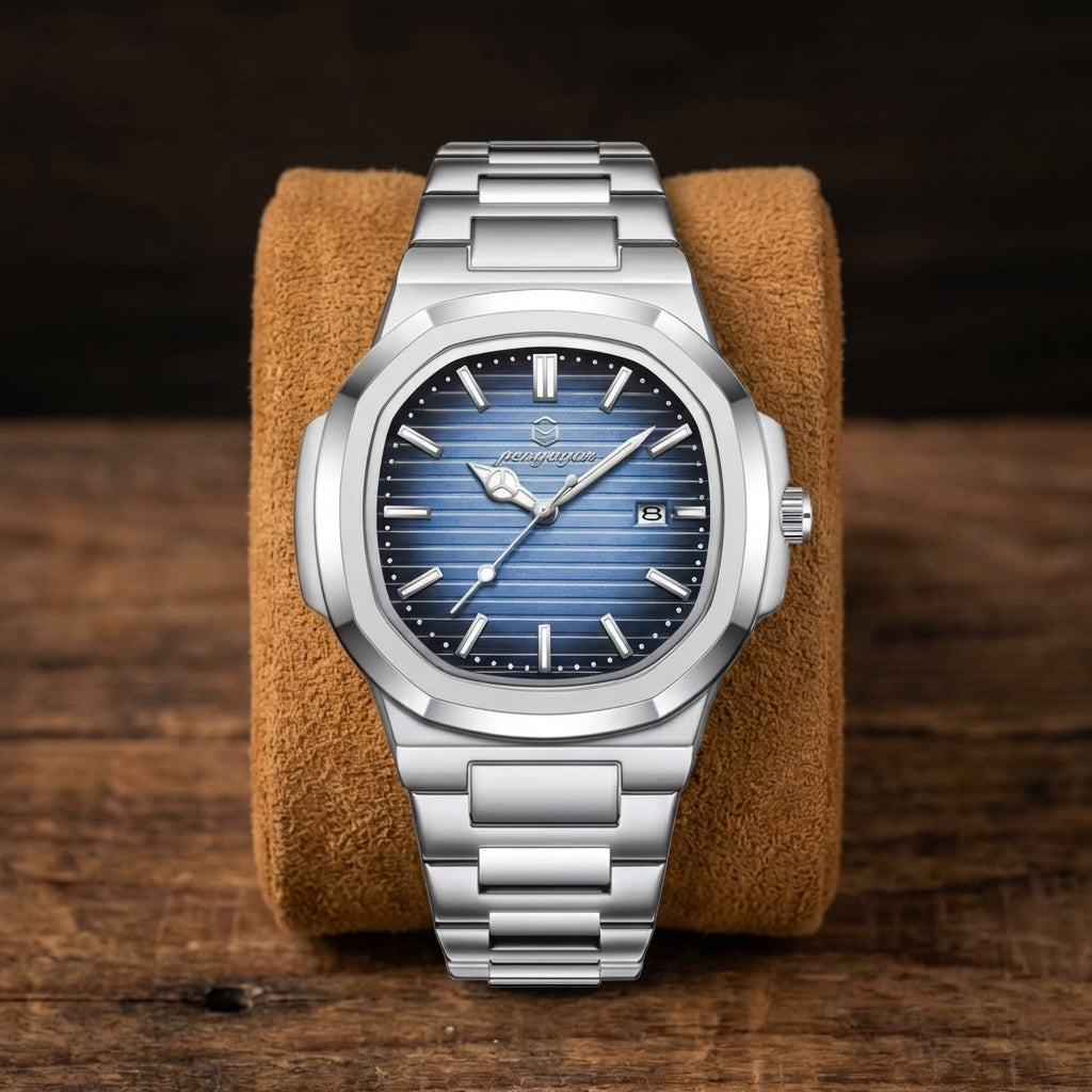 Men's Luxury Square-Round Watch