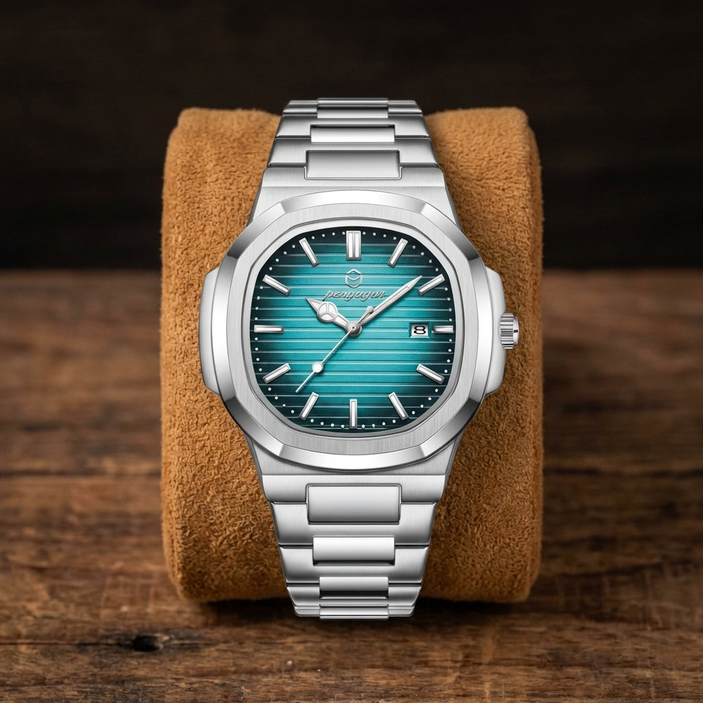 Men's Luxury Square-Round Watch
